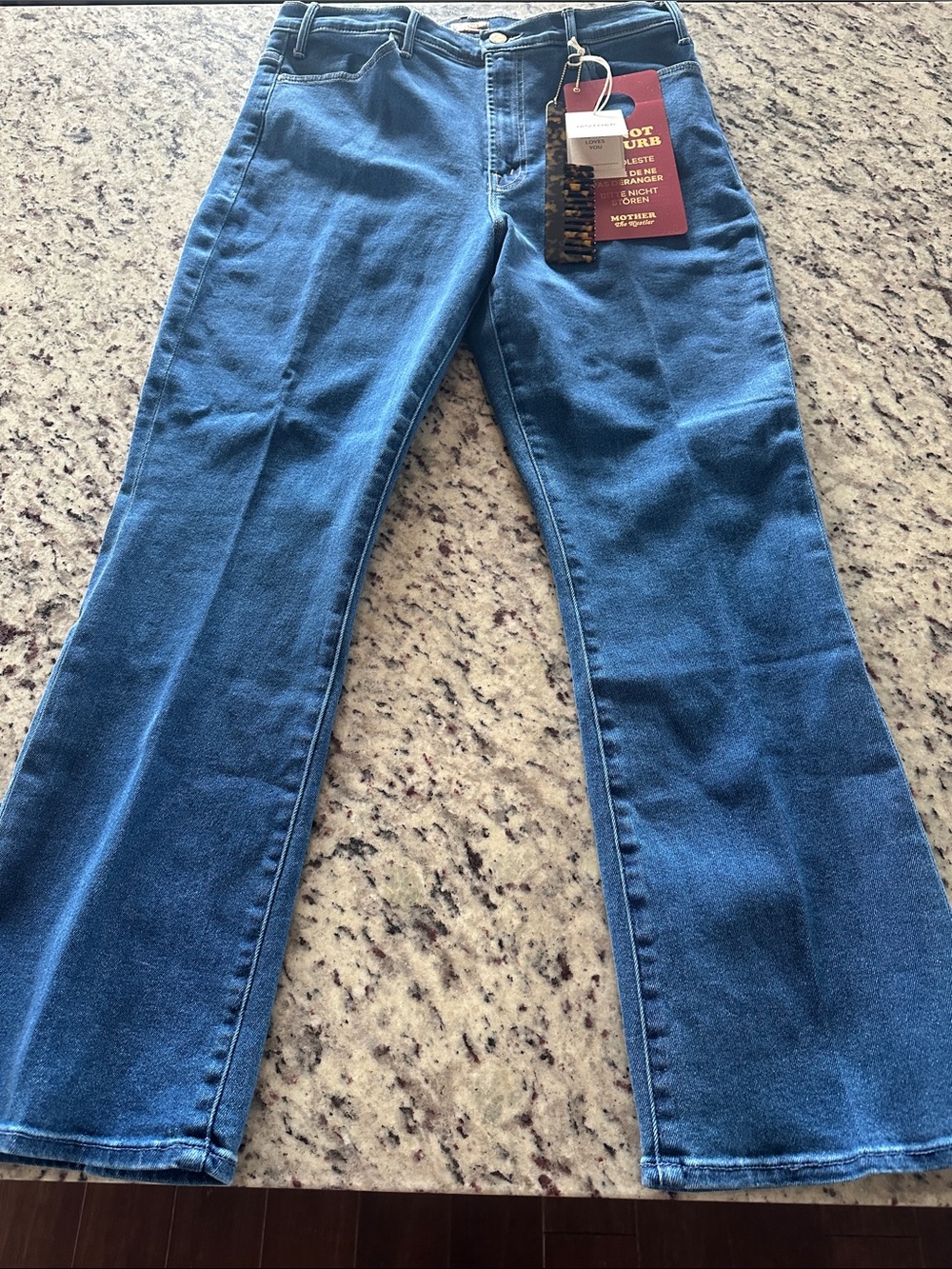 MOTHER The Hustler High Waist Ankle Bootcut Jeans